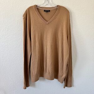 Banana Republic Mens Brown Cashmere Blend Long Sleeve Sweater XL